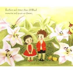 Childhood Flower Friends Art Print