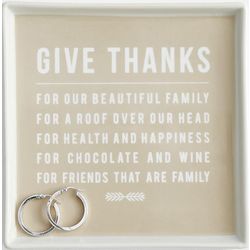 Personalized Give Thanks Porcelain Valet