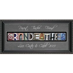 Grandfather Personalized Photography Letter Framed Art Print