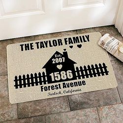 Personalized Established with Love Doormat