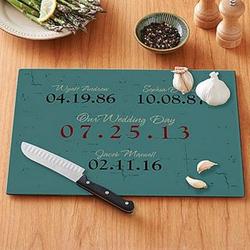 What a Difference a Day Makes Personalized Cutting Board