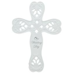 Our Wedding Day Porcelain Filigree Cross