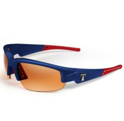 Texas Rangers Dynasty Stitch Sunglasses in Blue with Red Tips