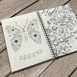 Personalized Soft Cover Travel Style Adult Coloring Book