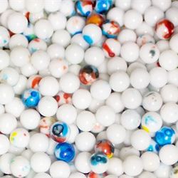 Mini White Speckled Jawbreakers 5 Pounds