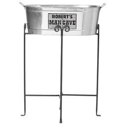 Personalized Man Cave Men Only Beverage Tub with Stand