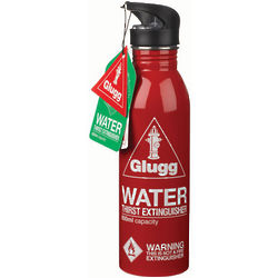 Glugg Red Thirst Extinguisher Water Bottle