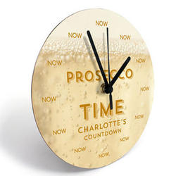 Personalized Prosecco Clock