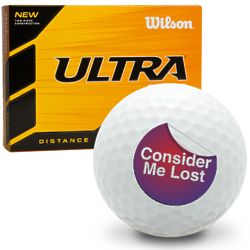 Consider Me Lost Ultra Ultimate Distance Golf Balls