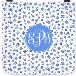 Personalized Monogram Tote Bag with Daisy Pattern