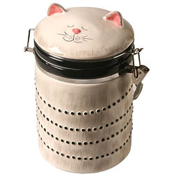 Ceramic Cat Lid Jar