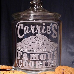 Personalized Famous Cookies Glass Jar