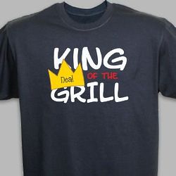 Personalized King of the Grill T-Shirt