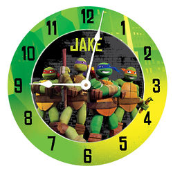 Personalized Teenage Mutant Ninja Turtles Power Wall Clock