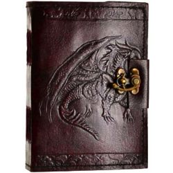 Dragon Leather Journal with Latch