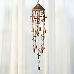 Bells, Beads, and Crosses Wind Chime