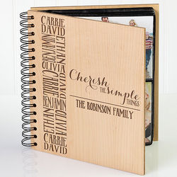 Family's Personalized Cherish The Simple Things Photo Album