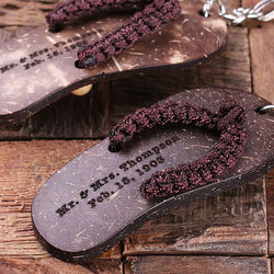 Bridsmaid's Personalized Flip-Flop Key Chain