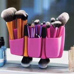 3 Pocket Pink Beauty Expert Cling Cosmetic Organizer