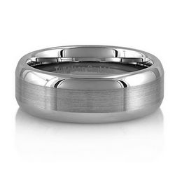 Tungsten Band Brushed Comfort Fit Ring