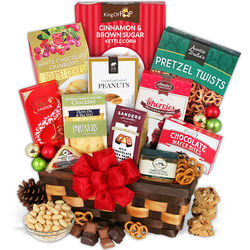 Peanut Brittle and More Christmas Gift Basket