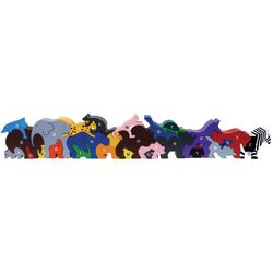 Children's Animal Alphabet Parade Chunky Wooden Puzzle
