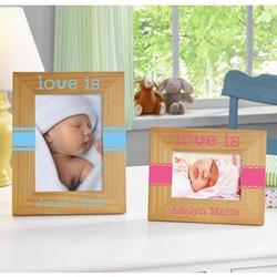 Personalized 'Love Is' Baby Photo Frame