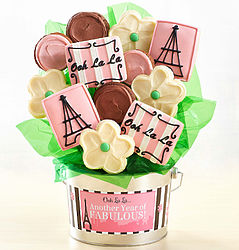 Another Year of Fabulous Cookie Flower Pot Bouquet