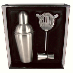 Personalized Cocktail Shaker 3-Piece Gift Set