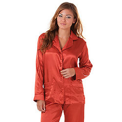 Cinnamon Satin Pajamas - FindGift.com