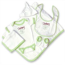 Cute as a Button Personalized Layette Set