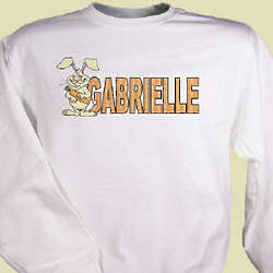 Carrot Name Personalized Easter Sweatshirt