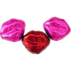 Foil Wrapped Milk Chocolate Lips - 5 lbs