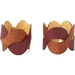 Pair of Couples Wood Bracelets