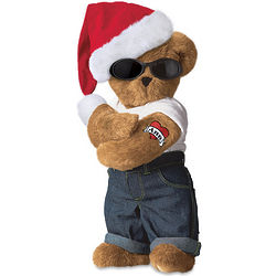 15" Holiday Hunk Teddy Bear