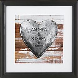 Personalized from the Heart Framed Print