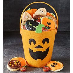 Jack O'Lantern Gift Tote with Cookies