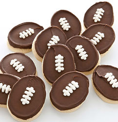 12 Football Cookies Bow Box