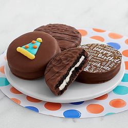 12 Chocolate Covered Birthday Oreo Cookies