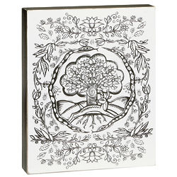 Color-Your-Own Wall Art with Tree Design