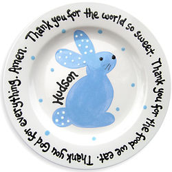 Bunny Personalized Baby Plate