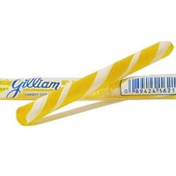 Gilliam Old Fashioned Lemon Candy Sticks - 80 Count Box