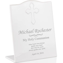 My First Holy Communion Personalized Ceramic 12" Plaque