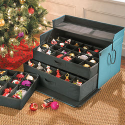3-Drawer Christmas Ornament Storage Chest