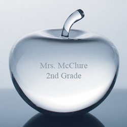 Personalized Crystal Apple