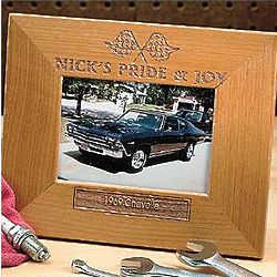 Personalized Pride and Joy Wooden Car Frame