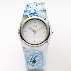 White Floral Watch