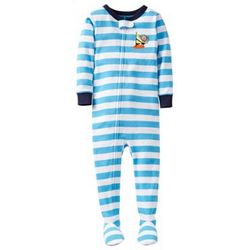 Boy's Baby Monkey Zip Up Sleep and Play Pajamas