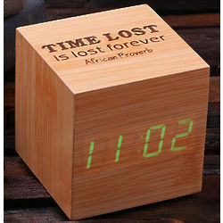 Personalized Wooden Digital Clock