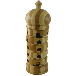 Beads Pagoda Advanced Rotation Tower Wooden Puzzle